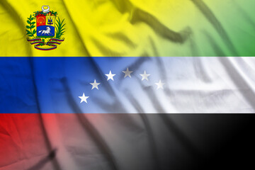 Venezuela and UAE state flag transborder relations ARE VEN