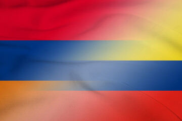 Armenia and Colombia official flag transborder contract COL ARM