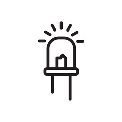 Light bulb icon vector logo design template