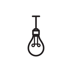 Light bulb icon vector logo design template