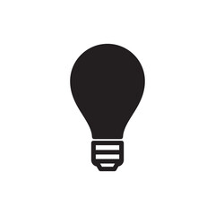 Light bulb icon vector logo design template