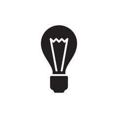 Fototapeta premium Light bulb icon vector logo design template