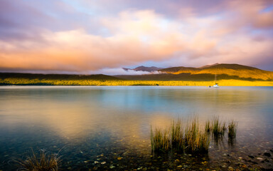 Fototapeta na wymiar Beautiful Lake called Te Anau