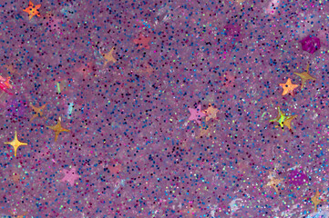 Purple glitter slime background