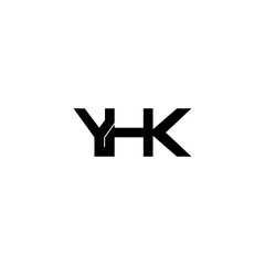 Obraz premium yhk letter initial monogram logo design