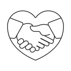 Work ethics  vector icon. Line sign for mobile concept and web design. Symbol, logo illustration. Vector graphics