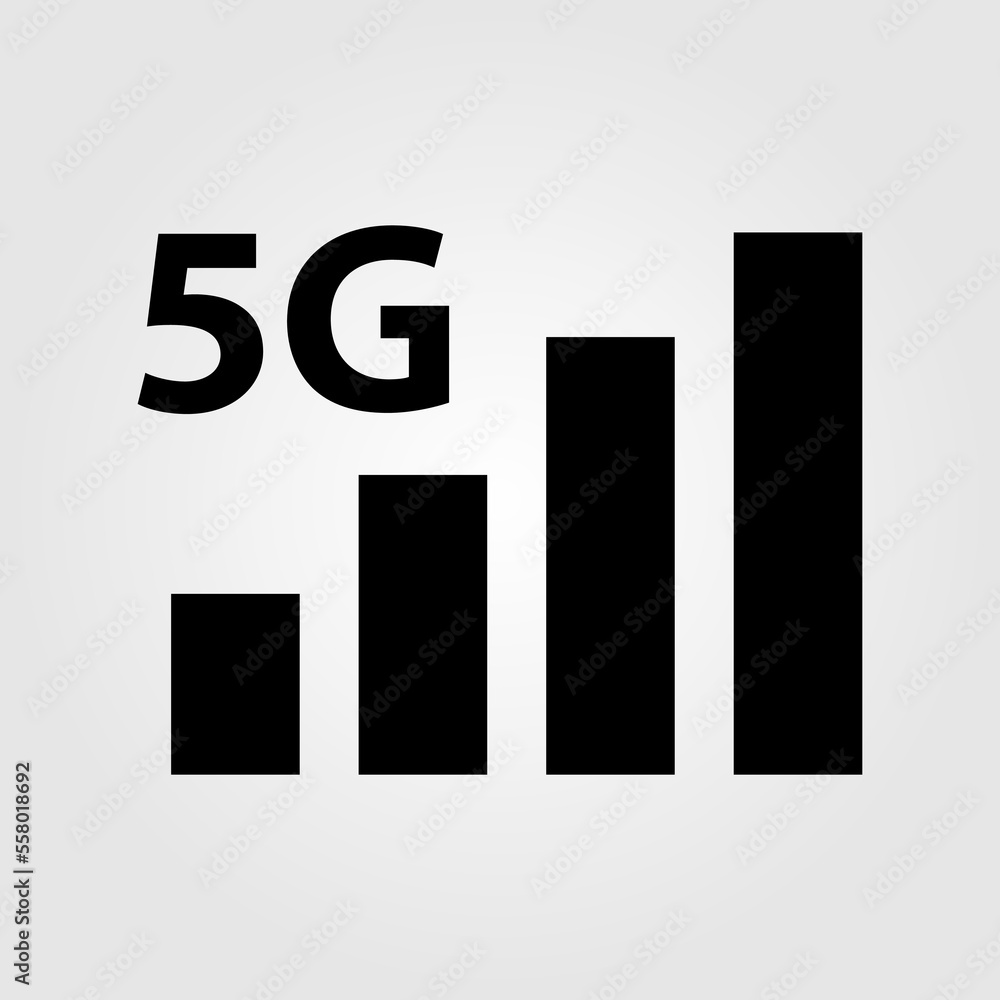 Poster signal icon flat vector template on white background..eps