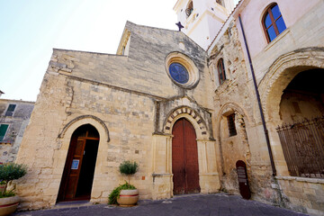 Tropea Cathedral facade, Calabria, Italy - obrazy, fototapety, plakaty