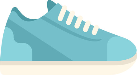 Foot sneaker icon flat vector. Sport shoe. Run design isolated