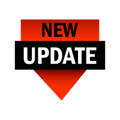 New update banner. Update concept. Business banner. Vector illustration. Stock image.