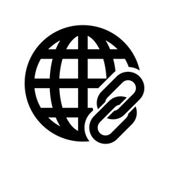 Web link icon isolated on white background