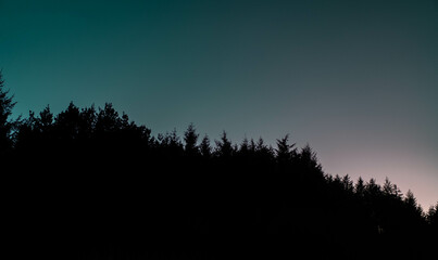 sunset in the mountains