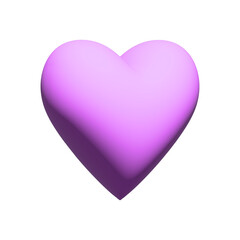 3D pink heart