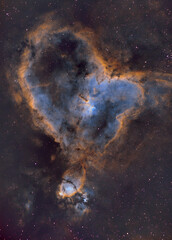 heart nebula in hubble palette © Yan