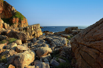 Longdong Bay at Northeast coast of Taiwan (New Taipei City and Yilan) National Scenic Area.