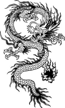 Chinese Dragon Png Oriental Dragon Clipart Tattoo Design - Etsy Israel