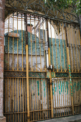 Old gate closed to people