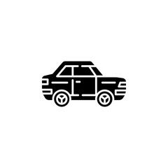 car vector icon. transportation icon glyph style. perfect use for logo, presentation, website, and more. simple modern icon design solid style