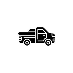 pickup vector icon. transportation icon glyph style. perfect use for logo, presentation, website, and more. simple modern icon design solid style