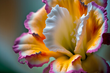 Fototapeta na wymiar gladioli flower in bloom made by generative ai