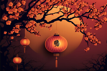 Chinese new year background, chinese lanterns, lunar New year background, beautiful background for chinese new year 