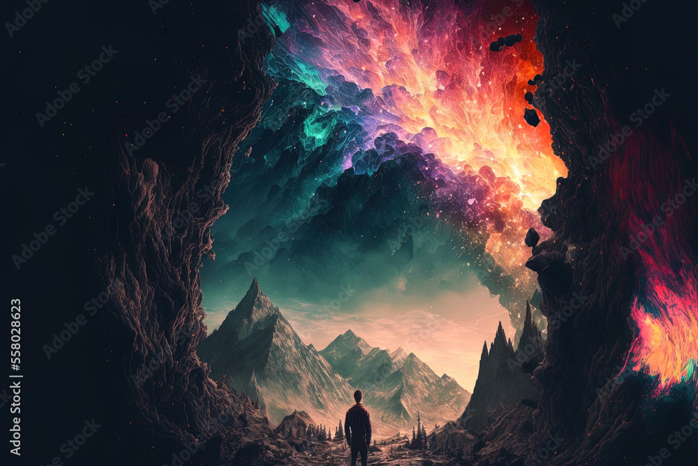 Poster undefined background. generative ai
