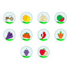 agriculture icon set