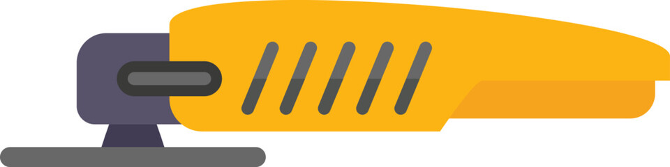 Stone grinder icon flat vector. Saw tool. Hand cutter isolated