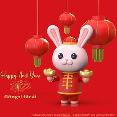 happy chinese new year 2023 instagram template
