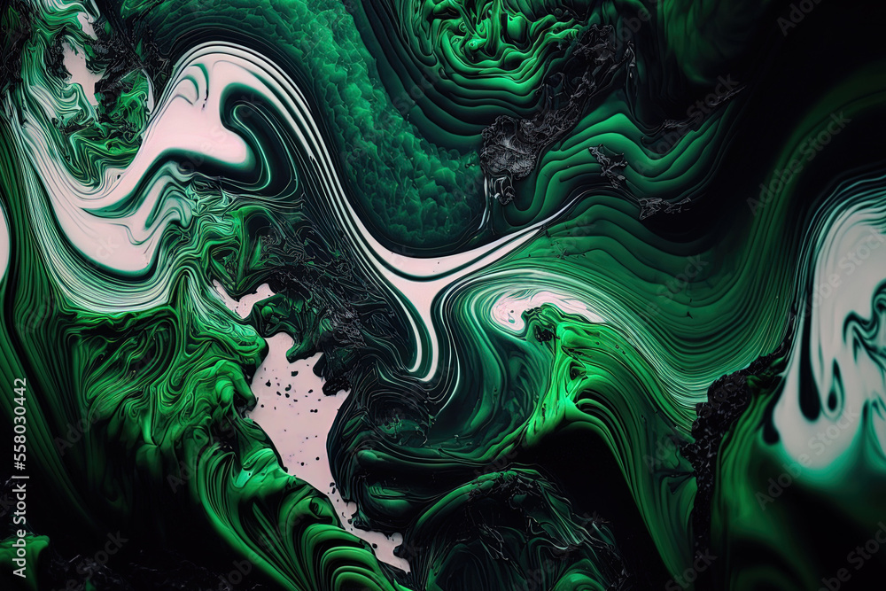 Poster marble ink is vivid. background texture with an abstract green marble design. can be utilized as a w