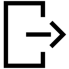 arrow navigation pointer directional line icon
