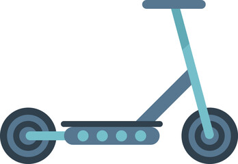 Drive electric scooter icon flat vector. Kick transport. Eco scooter isolated