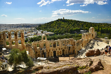 Fototapeta na wymiar Theatre of Dionysus, Acropolis, Athens, Greece 