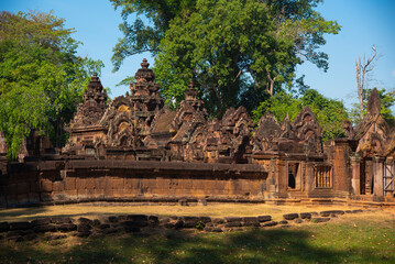 Fototapeta na wymiar Banteay Srei temple, old city, Cambodia
