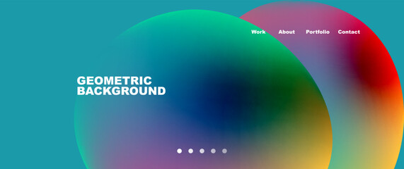 Liquid fluid shapes with flowin gradients abstract backgrounds. Vector illustration for wallpaper, banner, background, leaflet, catalog, cover, flyer