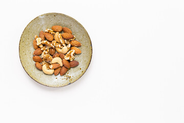 ミックスナッツの背景素材