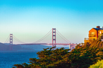 Golden Gate Bridge Landscape San Francisco 