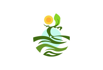 agriculture vector , farming logo vector