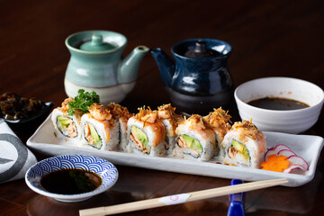 salmon sushi