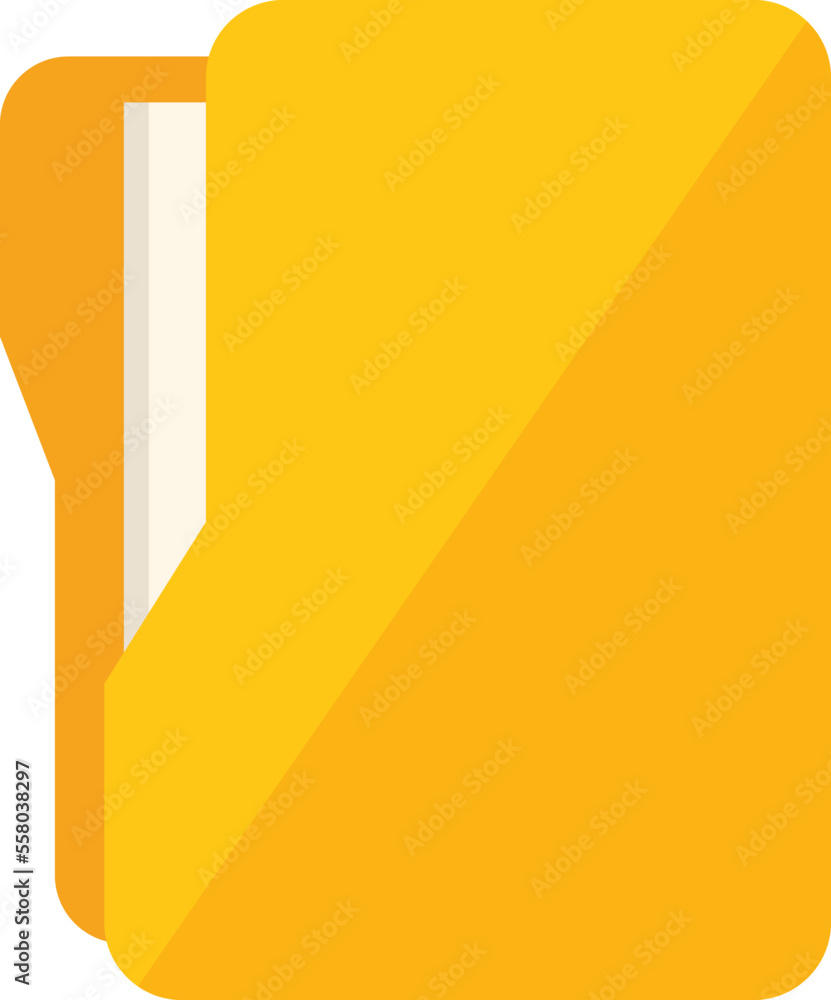 Poster folder data icon flat vector. business document. paper chart isolated