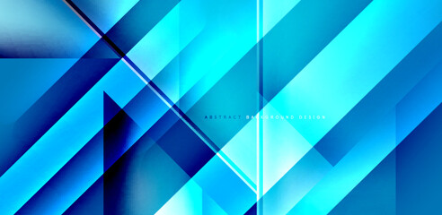 Obraz na płótnie Canvas Dynamic triangle design with fluid gradient colors abstract background