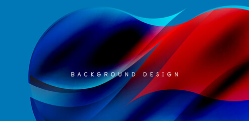 Elegant waves and flowing fluid abstract background. Template for covers, templates, flyers, placards, brochures, banners