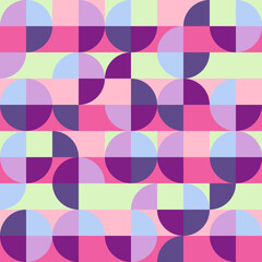 Pattern Squares Round Seamless Ultra Viole
