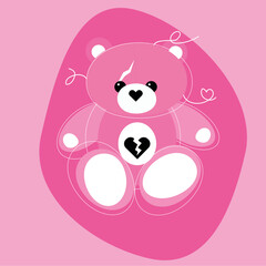 Pink Capitan Bear (guy from fortnite)