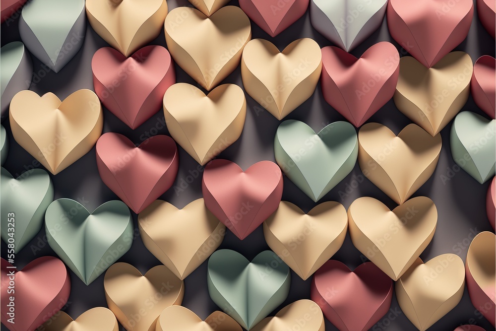 Poster a lot of hearts that are in the shape of a wallpaper or a background for a card game or a web page o