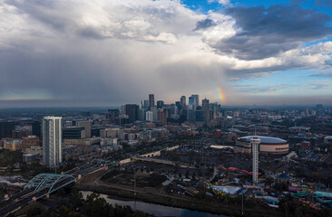Rainbow over Denver, Colorado