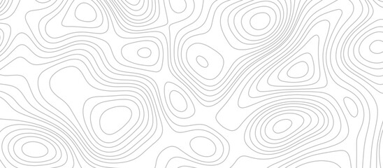 black and white abstract topographic line contour map background, geographic grid map - cartographic graphic concept.