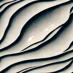 Wavy Black and White Shape Pattern (Seamless Repeating Tiling Pattern) (AI)