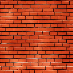 Realistic Repeating Brick Wall Pattern (Seamless Repeating Tiling Pattern) (AI)