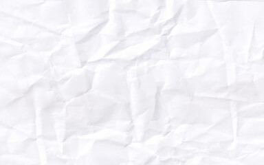 Crumpled white background paper texture. White creased paper background texture